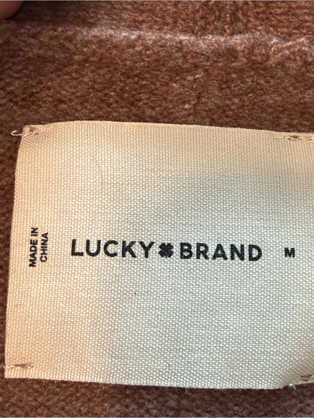Lucky Brand Oversized Pocket Cardigan Baltic Amber Brown Medium NWOT - Picture 4 of 7